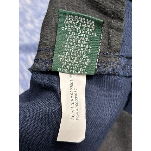 Lauren Jeans Co Capri Pants Womens Size 12 Straight Blue Mid Rise Belted - Picture 4 of 9